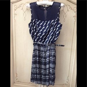 BCBGMAXAZRIA Seahorse print dress